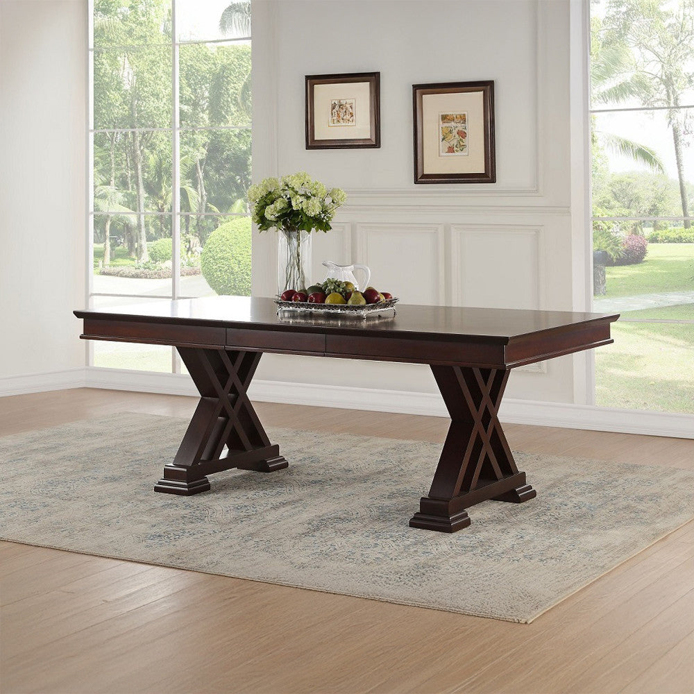 ACME 71855 Katrien Dining Table, Espresso (1Set/2Ctn)