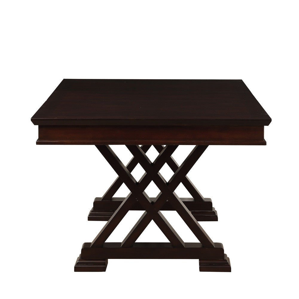 ACME 71855 Katrien Dining Table, Espresso (1Set/2Ctn)