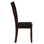 ACME 71857 Katrien Side Chair (Set-2), Black PU & Espresso