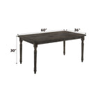 ACME 71880 Claudia II Dining Table, Weathered Gray