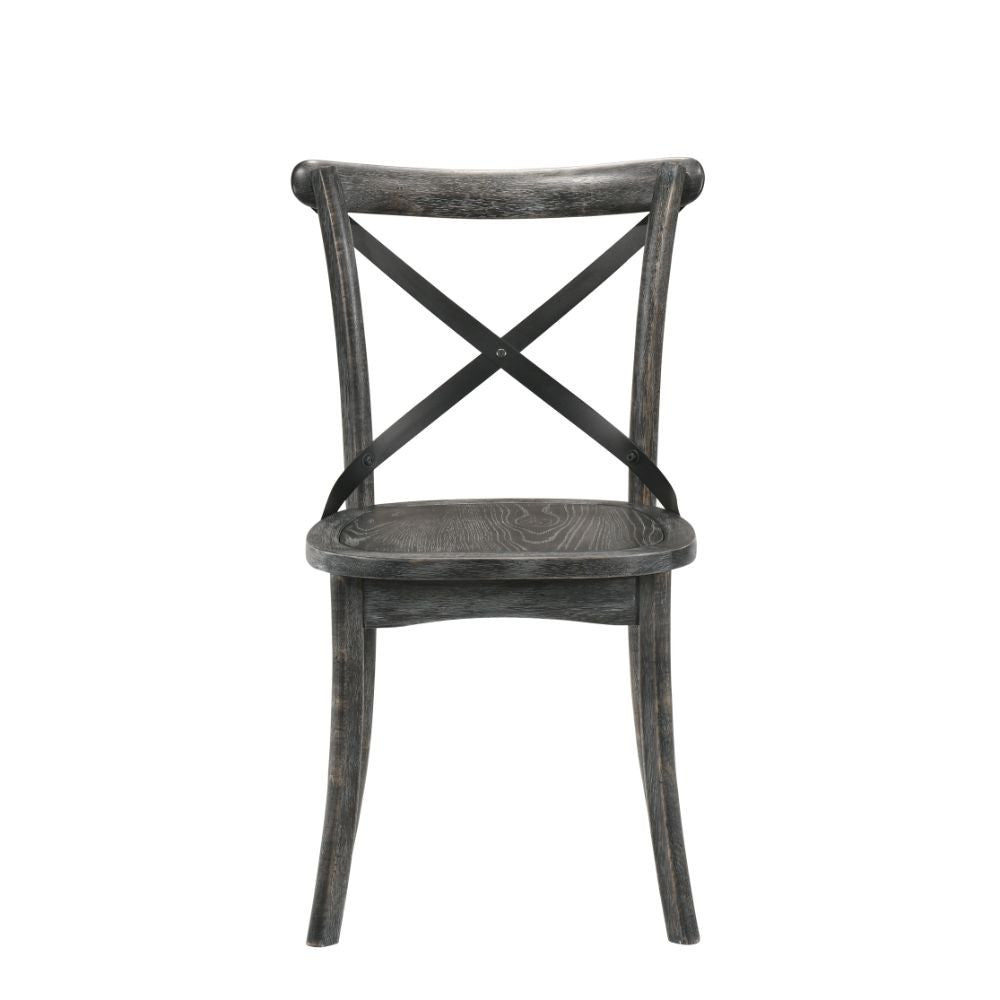 ACME 71897 Kendric Side Chair (Set-2), Rustic Gray