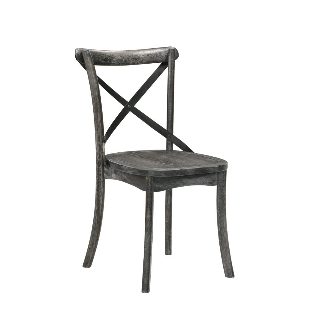ACME 71897 Kendric Side Chair (Set-2), Rustic Gray