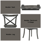 ACME 71897 Kendric Side Chair (Set-2), Rustic Gray
