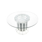 ACME 72140 Noralie Dining Table, Mirrored & Faux Diamonds