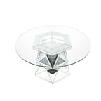 ACME 72145 Noralie Dining Table, Mirrored & Faux Diamonds