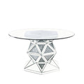ACME 72145 Noralie Dining Table, Mirrored & Faux Diamonds