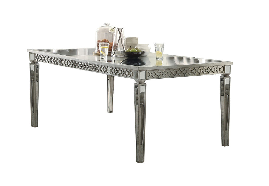 ACME 72155 Kacela Dining Table, Mirror & Champagne