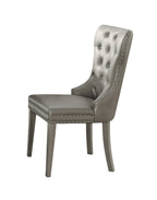 ACME 72157 Kacela Side Chair (Set-2), PU & Champagne