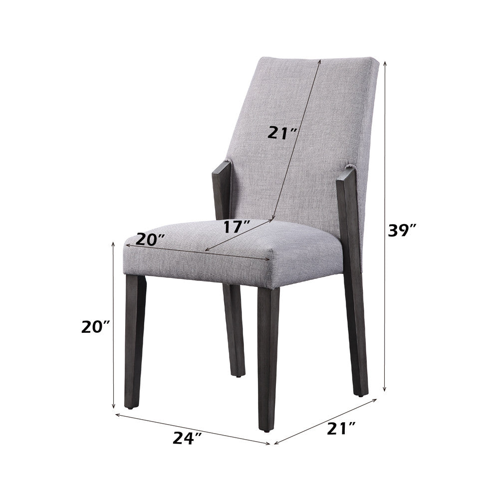 ACME 72292 Belay Side Chair, Grey Oak