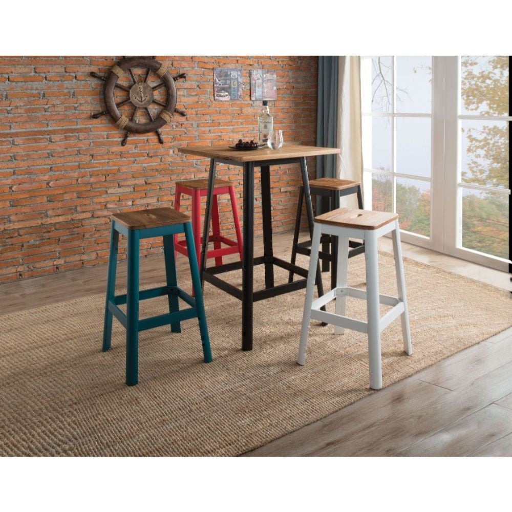 ACME 72330 Jacotte Bar Table, Natural & Black
