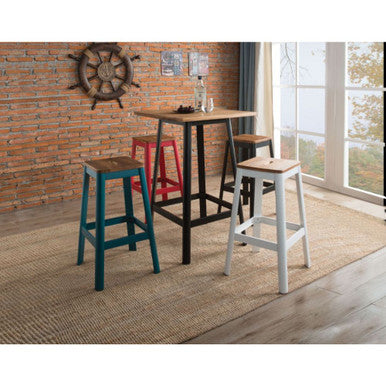 ACME 72330 Jacotte Bar Table, Natural & Black