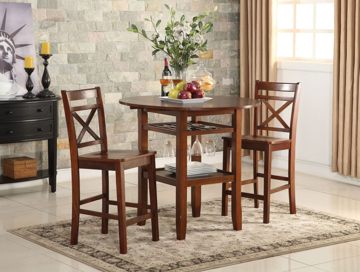 ACME 72535 Tartys Counter Height Table, Cherry