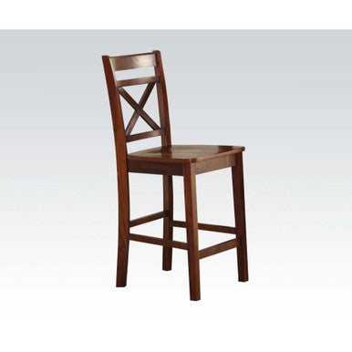 ACME 72537 Tartys Counter Height Chair (Set-2), Cherry