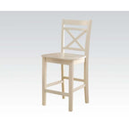 ACME 72547 Tartys Counter Height Chair (Set-2), Cream