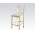 ACME 72547 Tartys Counter Height Chair (Set-2), Cream