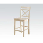 ACME 72547 Tartys Counter Height Chair (Set-2), Cream