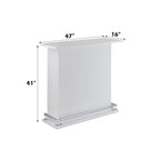 ACME 72580 Kite Bar Table, White High Gloss