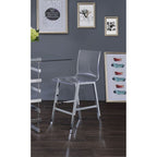 ACME 72595 Nadie Bar Table, Oak & Chrome