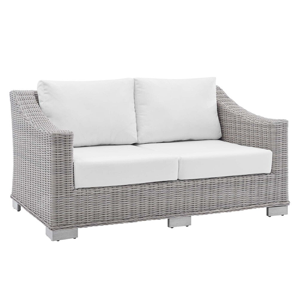 Modway EEI-3973 Conway Sunbrella&reg; Outdoor Patio Wicker Rattan Loveseat