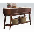ACME 72823 Gasha Server, White Marble & Walnut