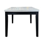 ACME 72850 Nolan Dining Table, White Marble & Salvage Dark Oak
