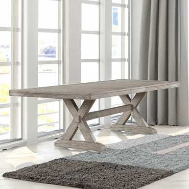 ACME 72860 Rocky Dining Table, Gray Oak (1Set/2Ctn)