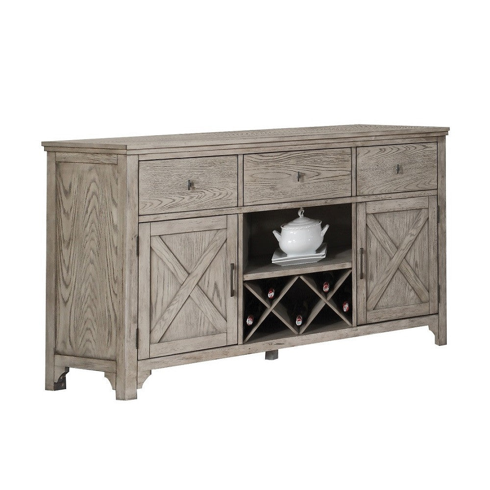 ACME 72864 Rocky Server, Gray Oak