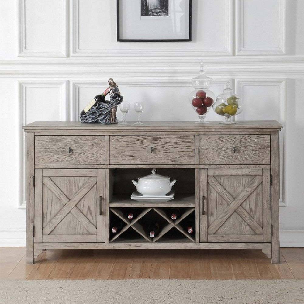 ACME 72864 Rocky Server, Gray Oak