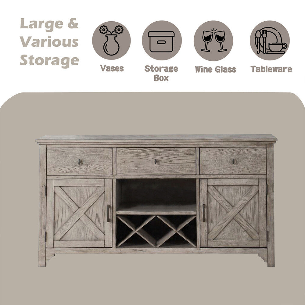 ACME 72864 Rocky Server, Gray Oak