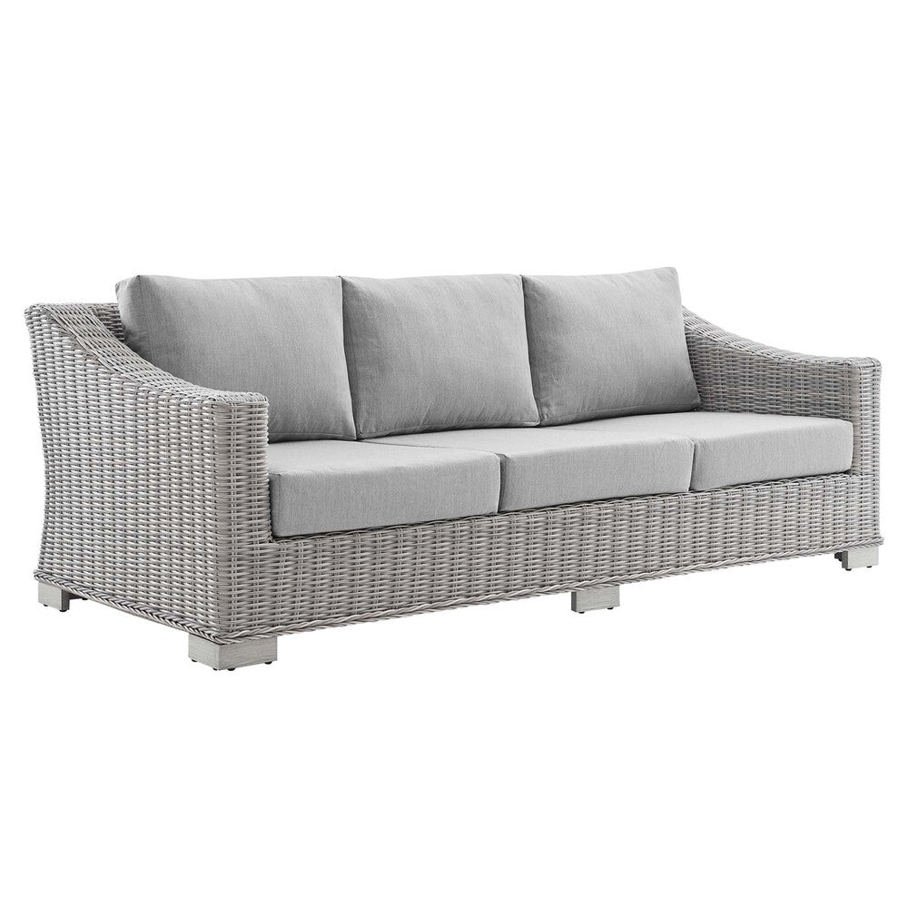 Modway EEI-3974 Conway Sunbrella&reg; Outdoor Patio Wicker Rattan Sofa