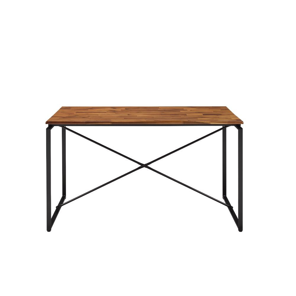 ACME 72910 Jurgen Dining Table, Oak & Black