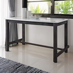ACME 72940 Yelena Counter Height Table, Marble & Weathered Espresso