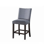 ACME 72942 Yelena Counter Height Chair (Set-2), Fabric & Weathered Espresso