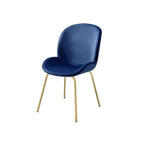 ACME 72947 Chuchip Side Chair (Set-2), Blue Velvet & Gold