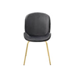 ACME 72948 Chuchip Side Chair (Set-2), Gray Velvet & Gold