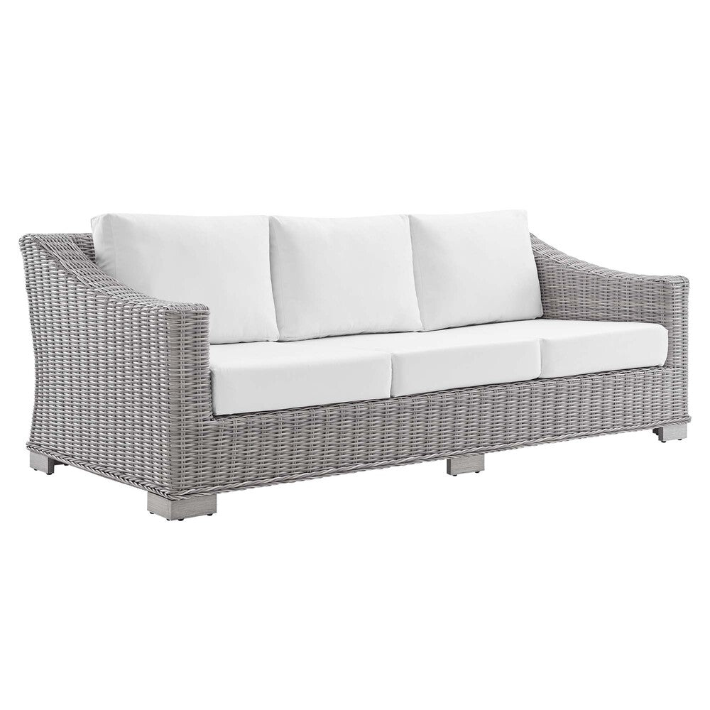 Modway EEI-3974 Conway Sunbrella&reg; Outdoor Patio Wicker Rattan Sofa