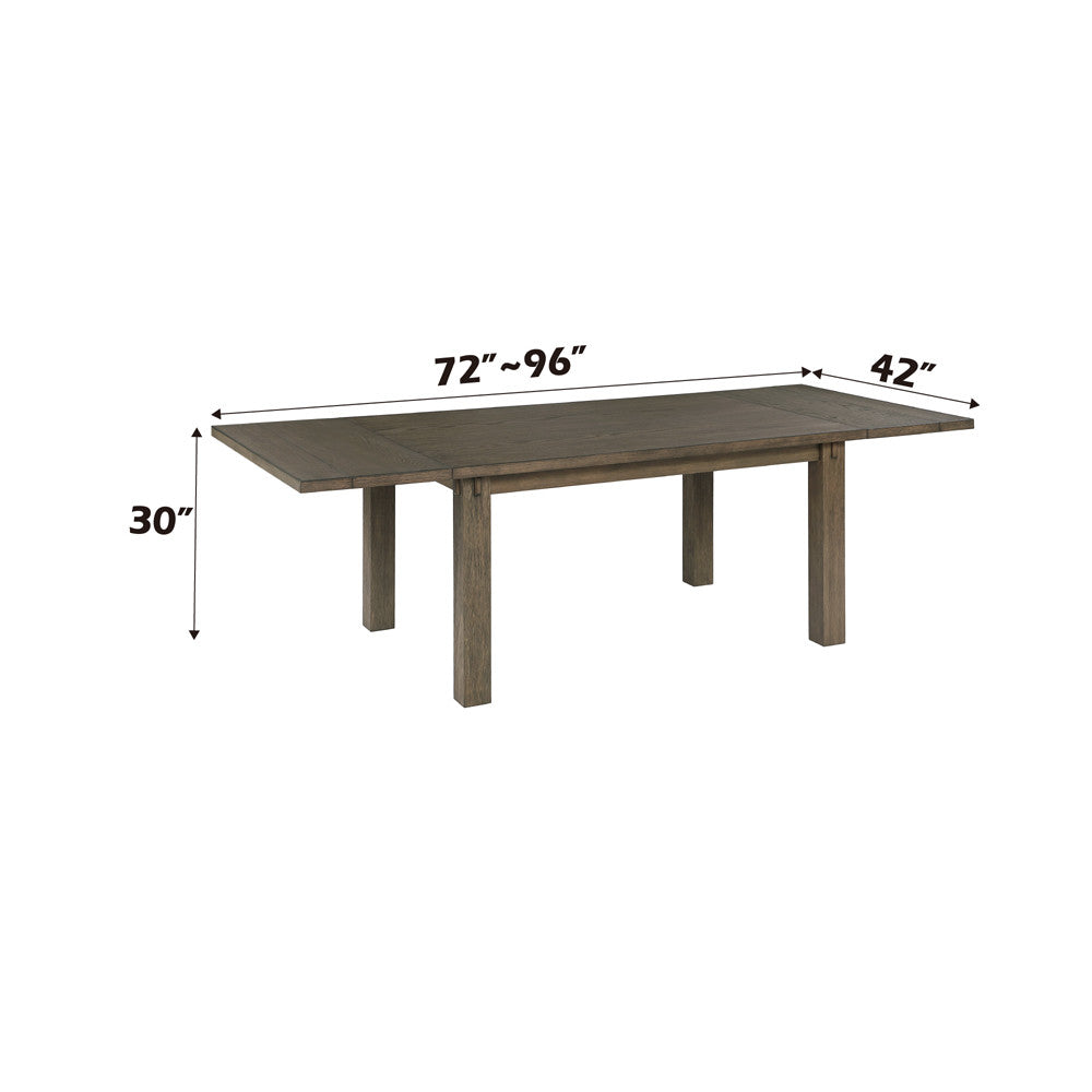 ACME 73160 Nabirye Dining Table, Dark Oak