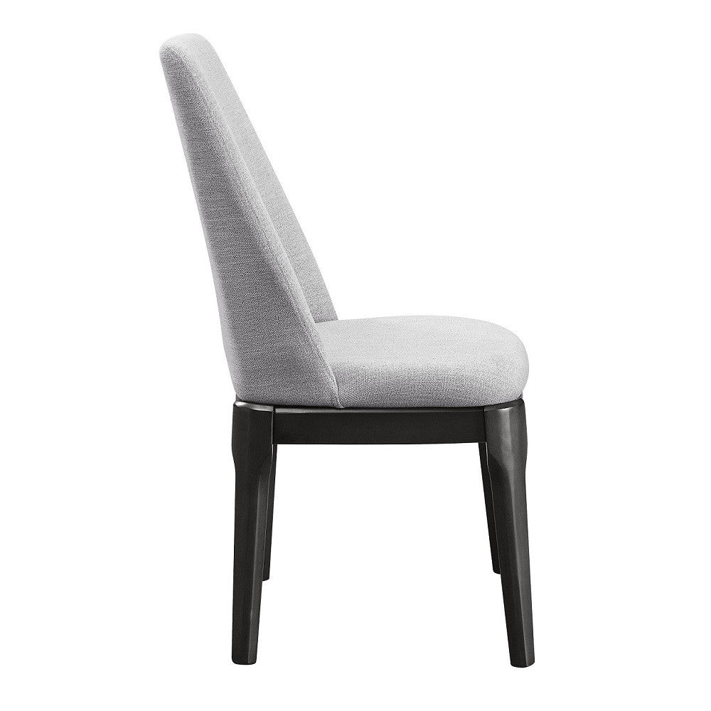 ACME 73172 Madan Side Chair (Set-2), Light Gray Linen & Gray Oak
