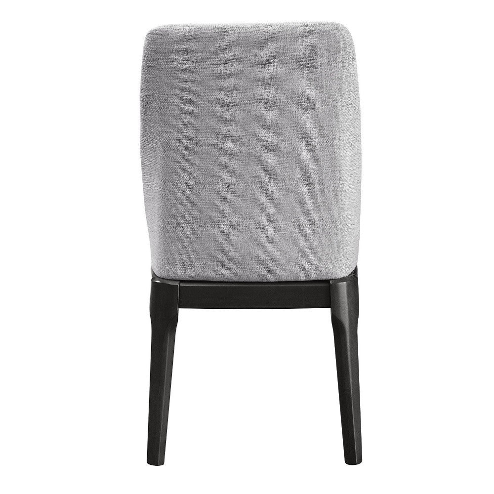 ACME 73172 Madan Side Chair (Set-2), Light Gray Linen & Gray Oak