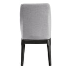 ACME 73172 Madan Side Chair (Set-2), Light Gray Linen & Gray Oak