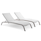 Modway EEI-4005 Savannah Outdoor Patio Mesh Chaise Lounge Set of 2