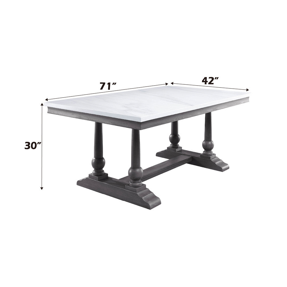 ACME 73265 Yabeina Dining Table  7