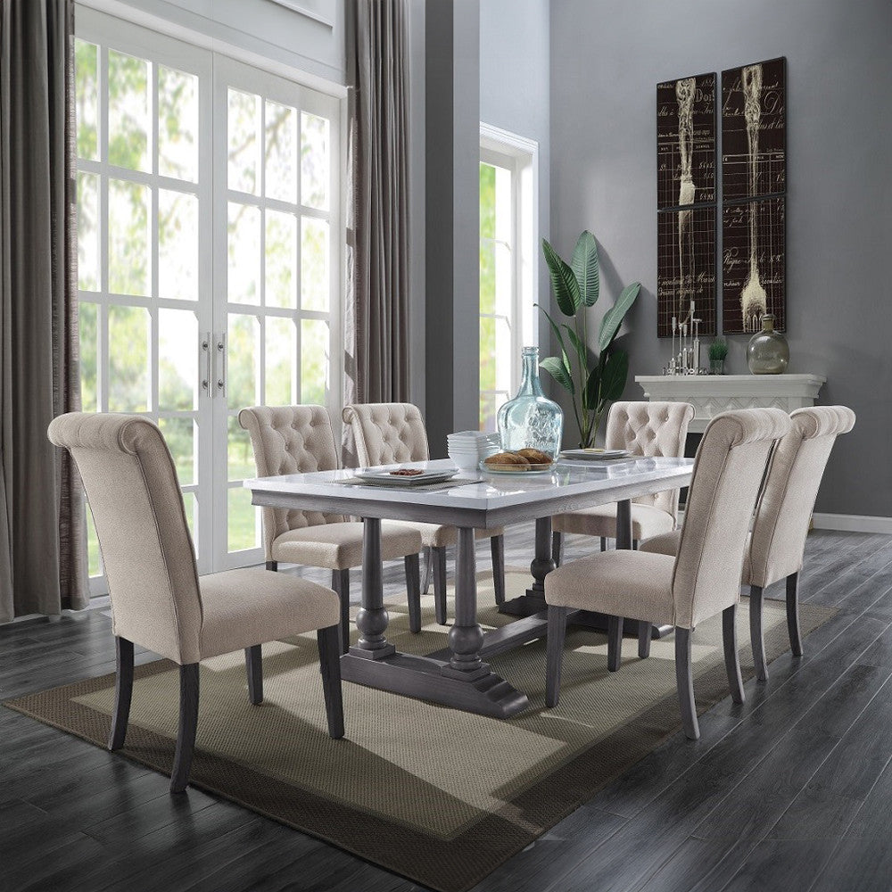 ACME 73265 Yabeina Dining Table  6