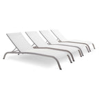 Modway EEI-4007 Savannah Outdoor Patio Mesh Chaise Lounge Set of 4