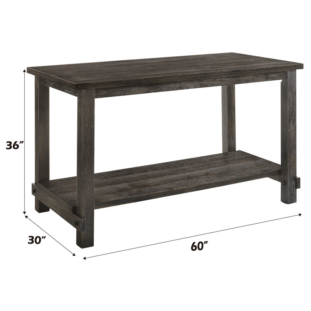 ACME 73830 Martha II Counter Height Table, Weathered Gray