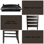 ACME 74624 Urbana Side Chair (Set-2), Black PU & Espresso  2