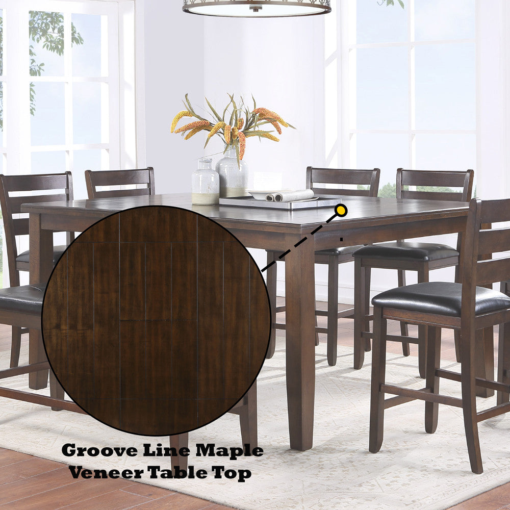 ACME 74630 Urbana Counter Height Table, Espresso
