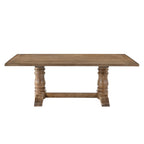 ACME 74655 Leventis Dining Table, Weathered Oak (1Set/2Ctn)