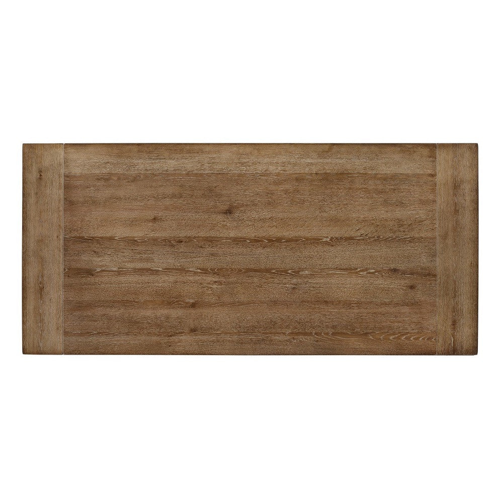 ACME 74655 Leventis Dining Table, Weathered Oak (1Set/2Ctn)