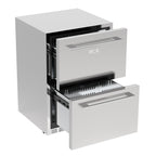 HCK 5.12 Cubic Ft. Indoor/Outdoor Stainless Steel Dual Drawer Refridgerator